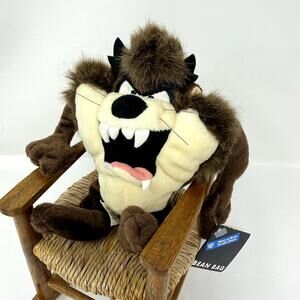Warner Bros Taz Motorcycle Bean Bag Plush 1998 Studio Store NWT